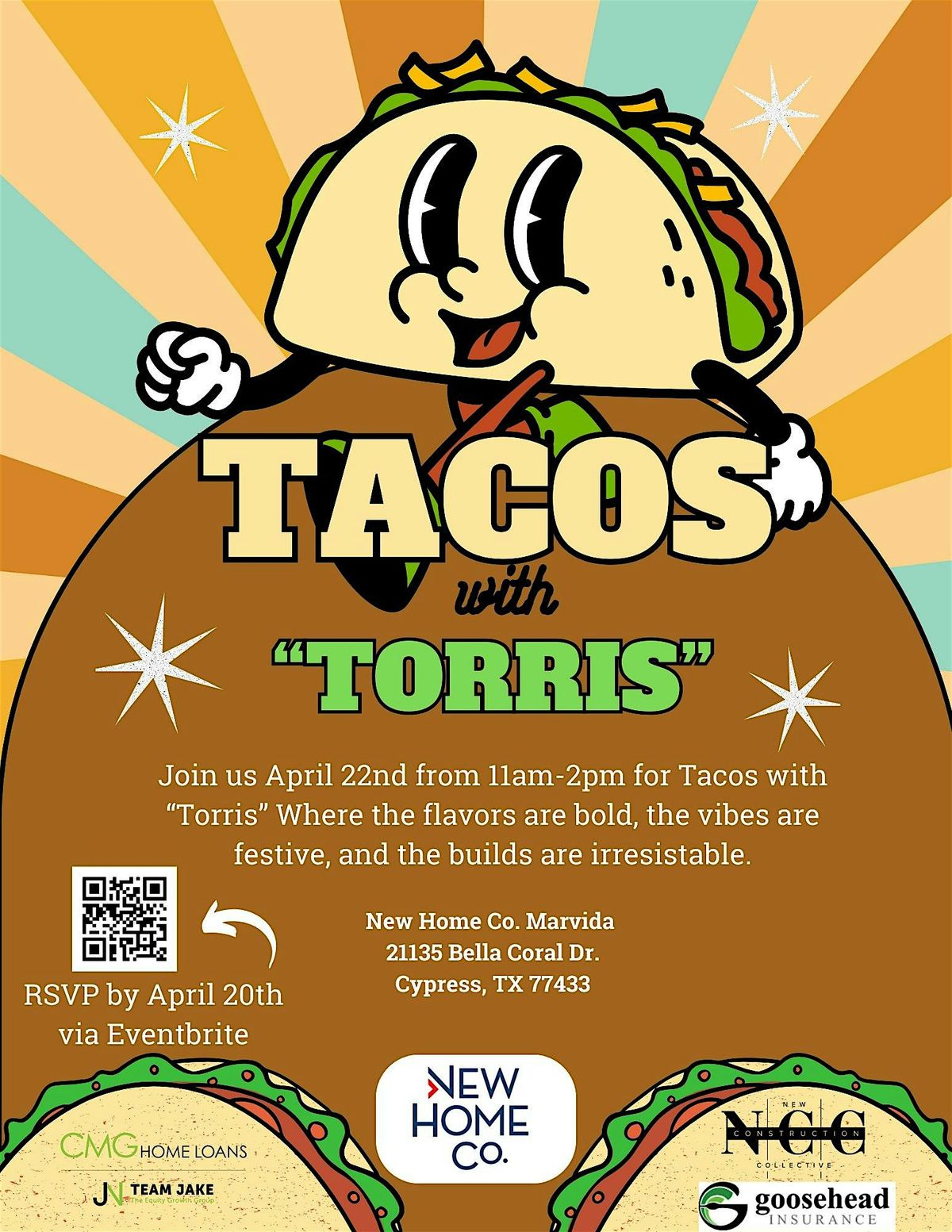 Tacos with "Torris"   - New Home Co. Marvida
