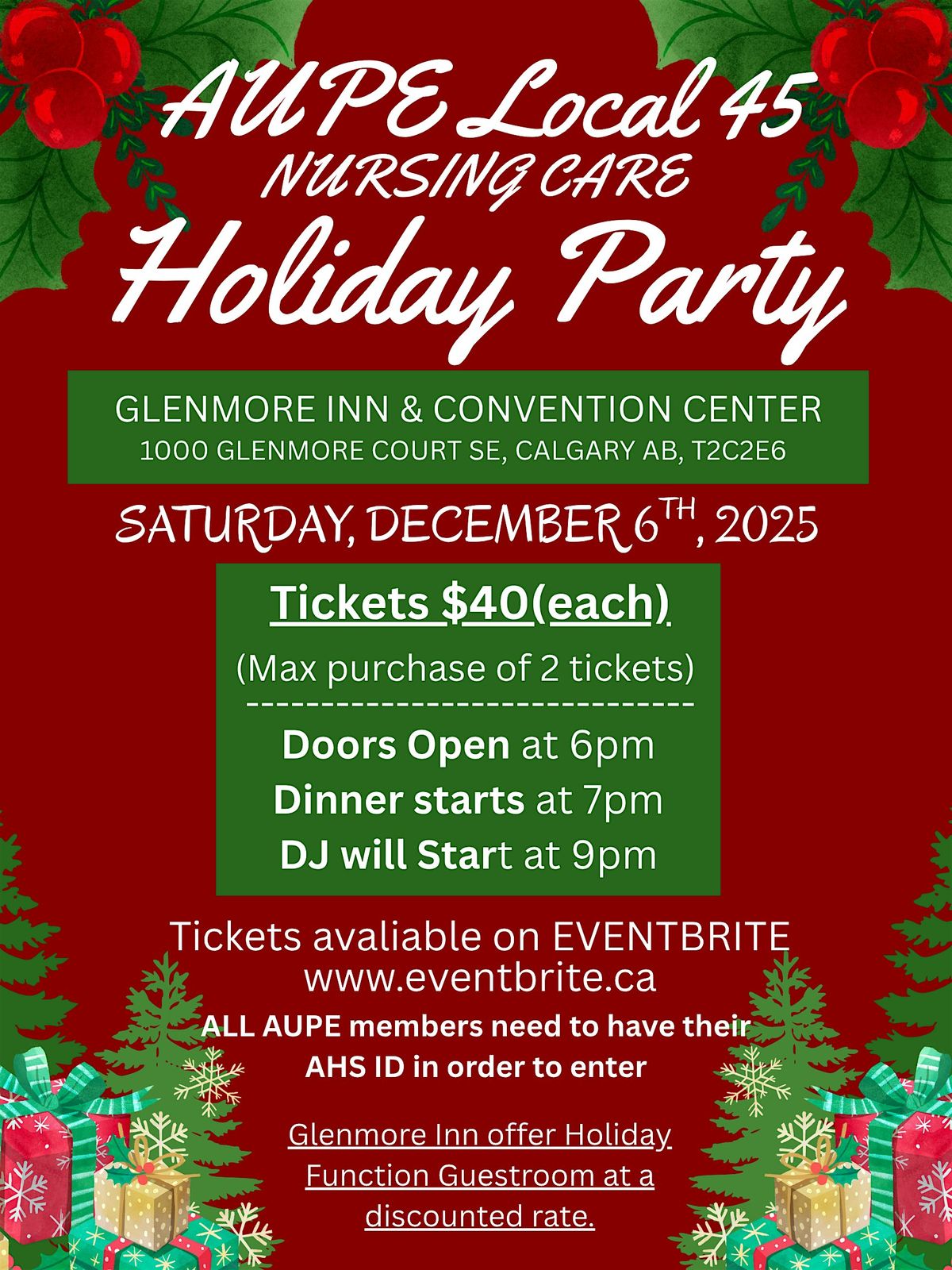 AUPE Local 45: Holiday Party