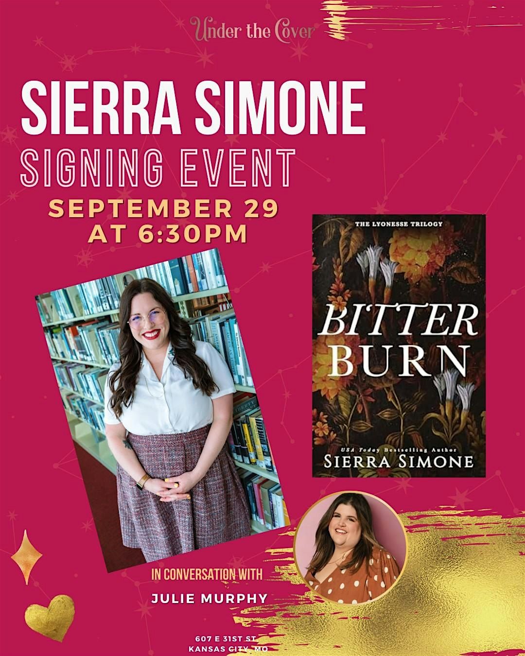 Bitter Burn author event with Sierra Simone