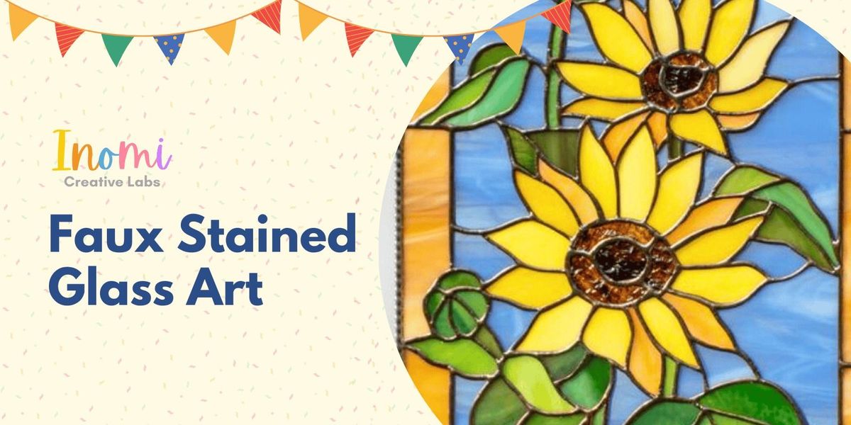 Faux Stained Glass Art Workshop for Kids