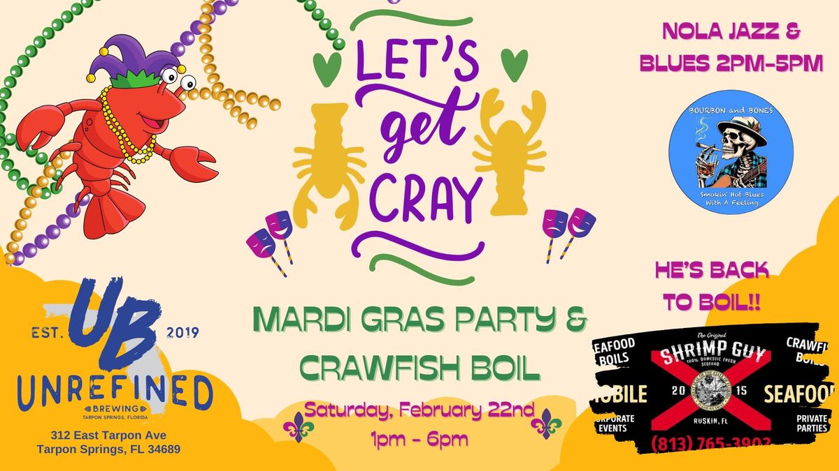 3rd Annual Mardi Gras Crawfish Boil