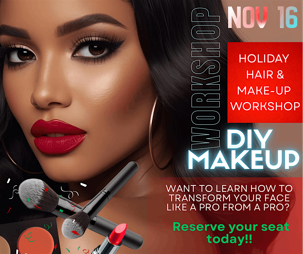 DIY Holiday Hair & Makeup Workshop for Beginners