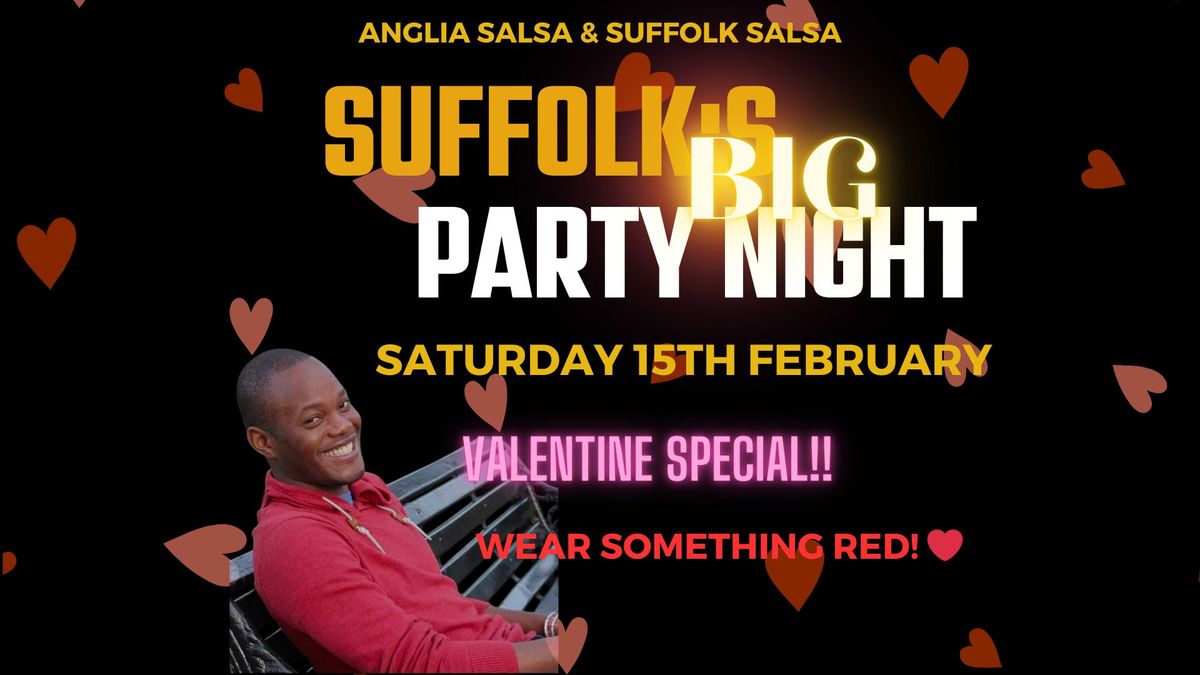 Suffolk's BIG Party Night- VALENTINE SPECIAL with Kizomba Class