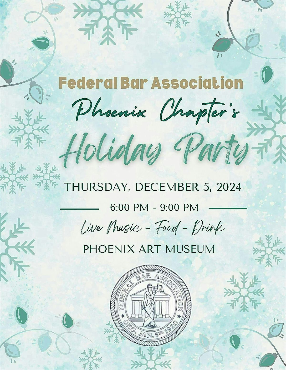 Federal Bar Association Phoenix Chapter's Holiday Party