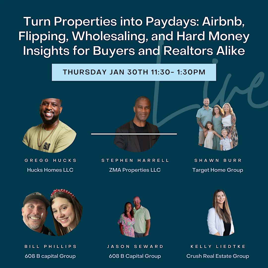 Turn Properties into Paydays: Airbnb, Flipping, Wholesaling, and Hard Money