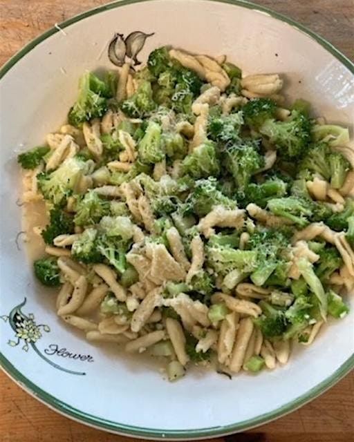 Chicken, Mushrooms  & Broccoli  with Homemade Cavatelli