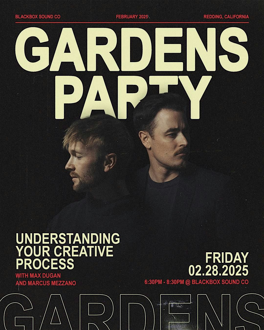 Process Party Teaser Gardens Party : Understanding Your Creative Process, 1567 Yuba St ...