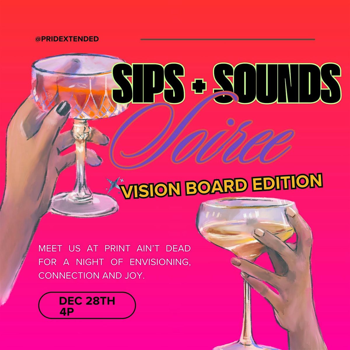 Sips and Sounds Soiree: Vision Board Edition