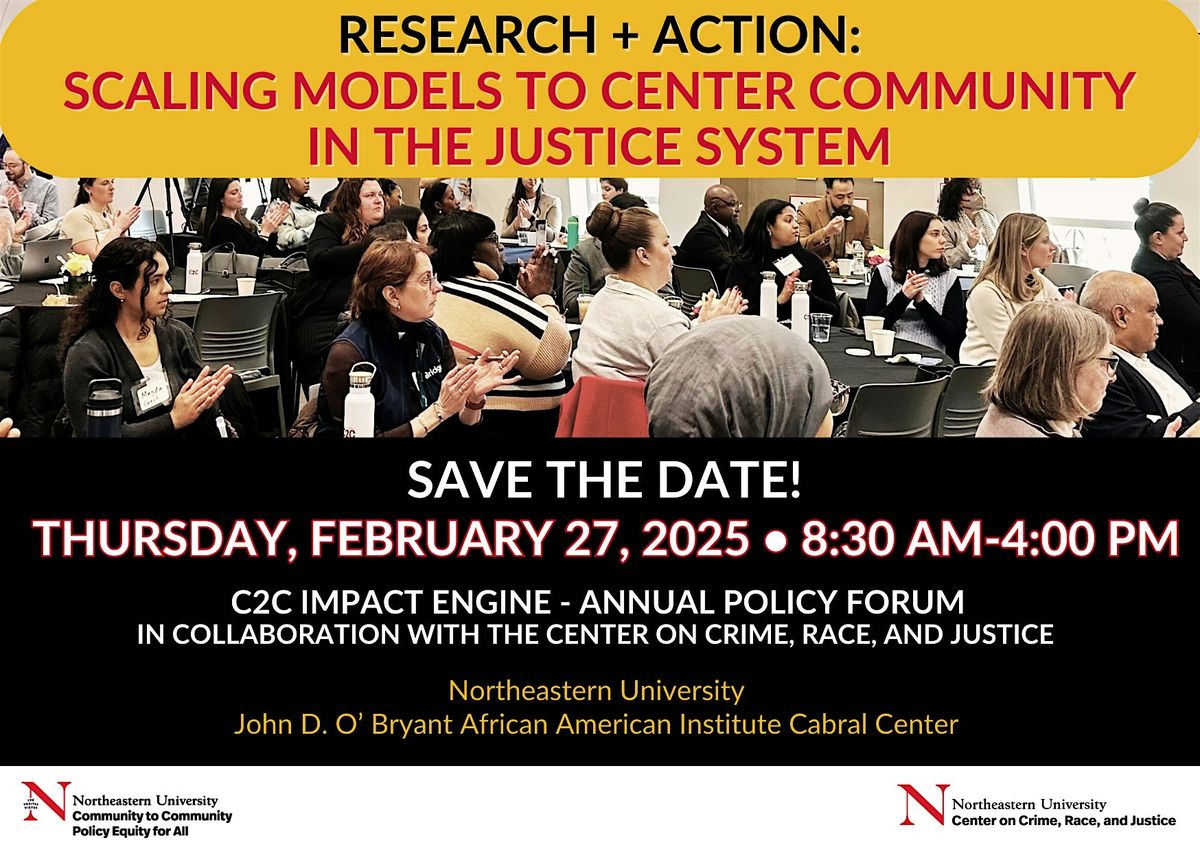 C2C Boston Policy Forum: Center Community in the Justice System