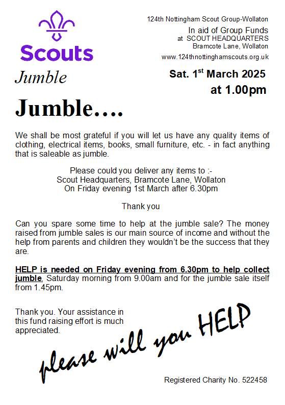 Spring Jumble Sale