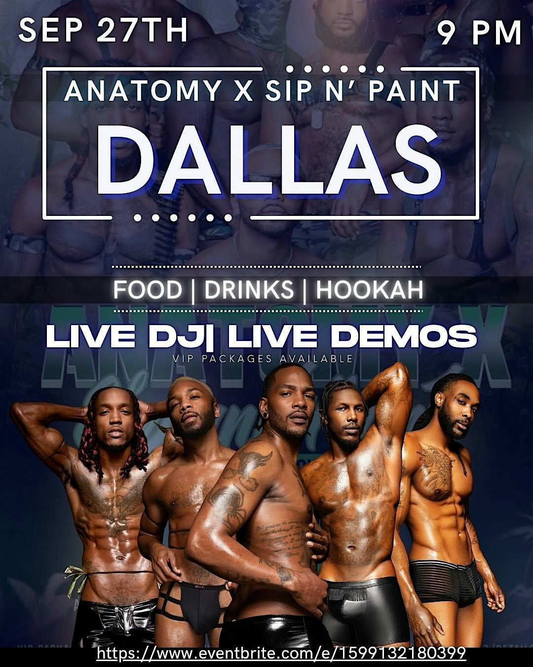DALLAS  ANATOMY X EXOTIC SIP N' PAINT MALE MODELS