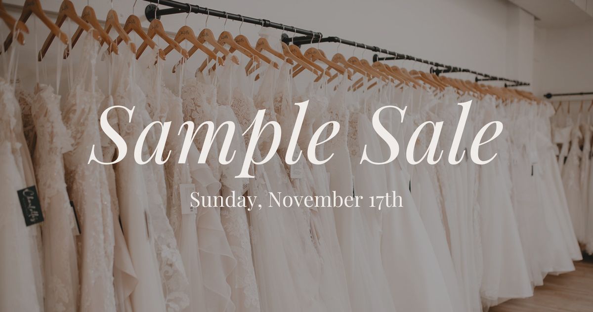 Sample Sale - Wedding Dresses up to 75% OFF!!