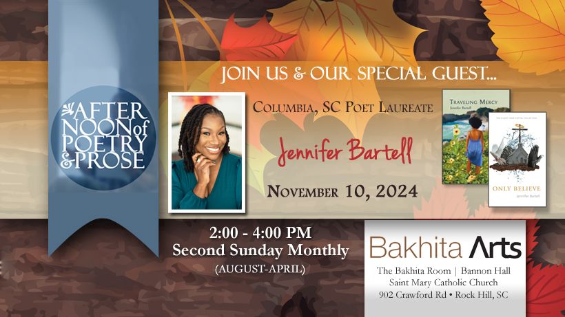 An Afternoon of Poetry with Jennifer Bartell Boykin, Poet Laureate of the City of Columbia, SC