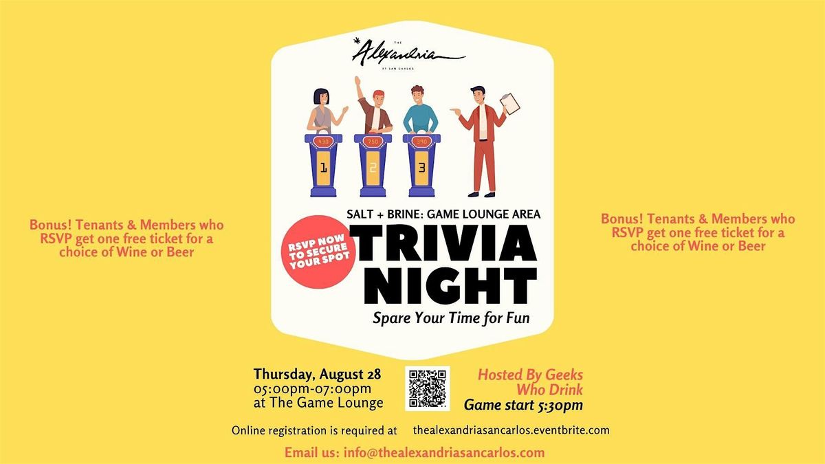 Triva Night at The Alexandria San Carlos