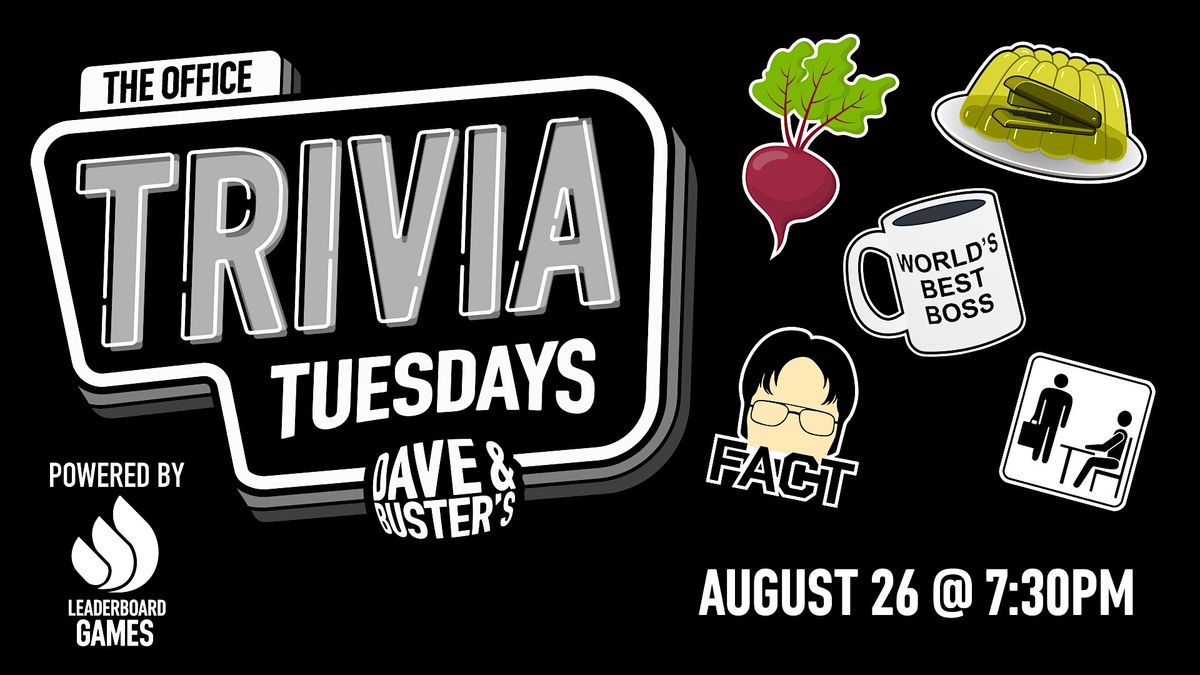THE OFFICE Theme Trivia | Dave & Buster's - Austin TX 730p TUE 08\/26