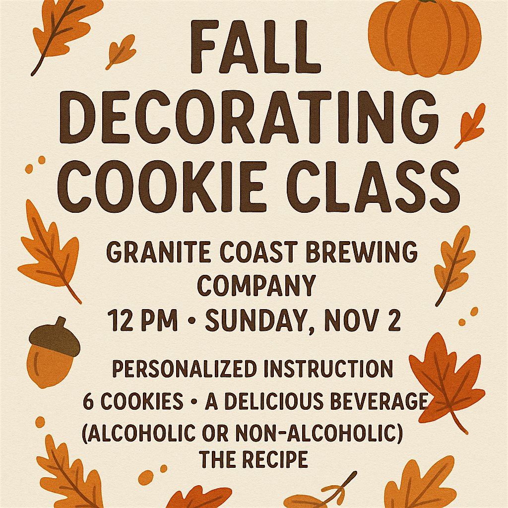 Fall Cookie Decorating Class