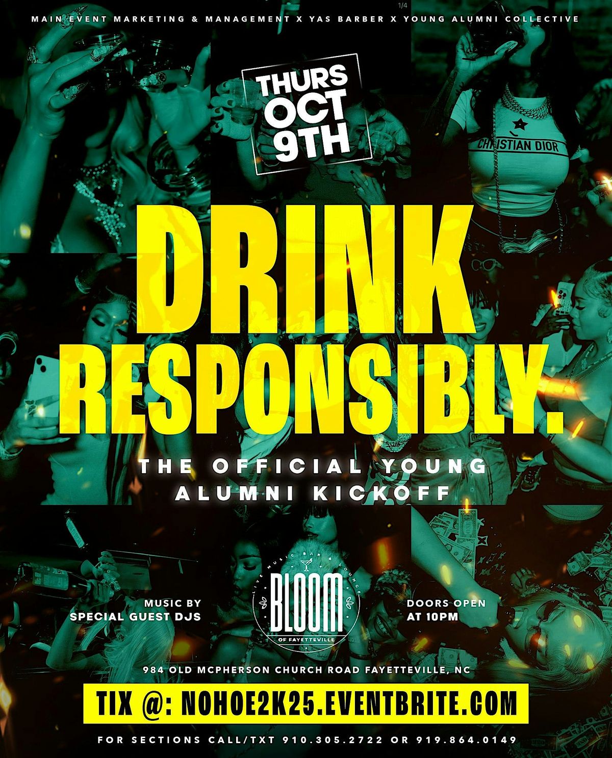 DRINK RESPONSIBLY || THE OFFICIAL NOHOE ALUMNI KICKOFF