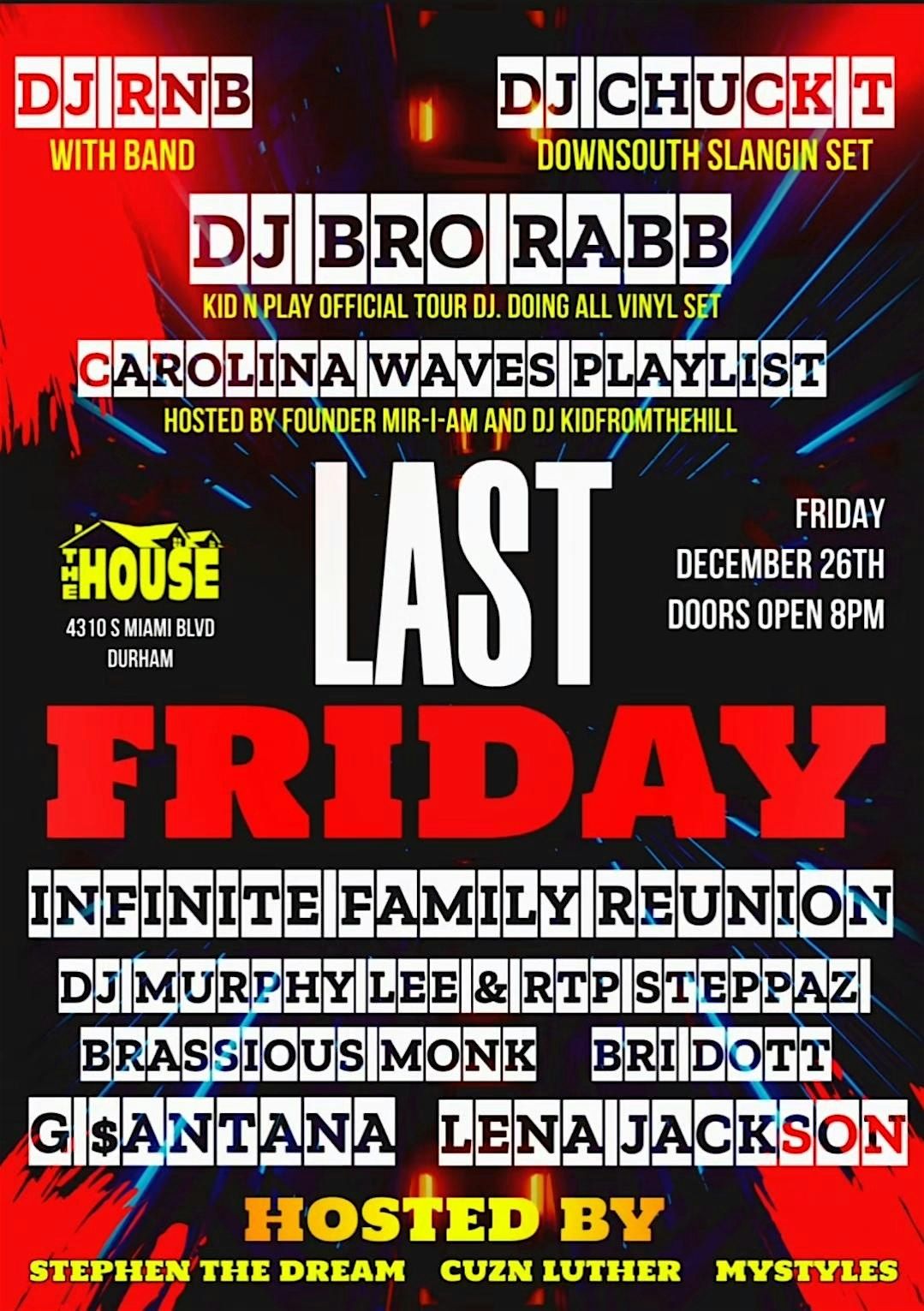 LAST FRIDAY 2025 ft. DJ RNB, DJ BRO RABB, DJ CHUCK T, RTP STEPPAZ