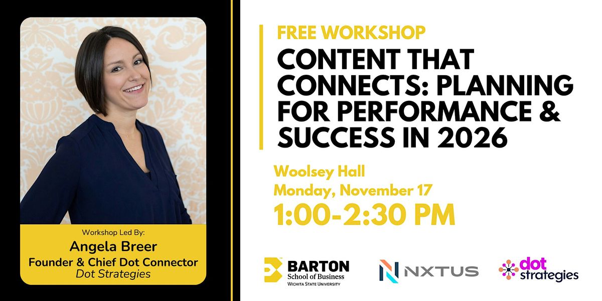 Content that Connects: Planning for Performance & Success in 2026 Workshop