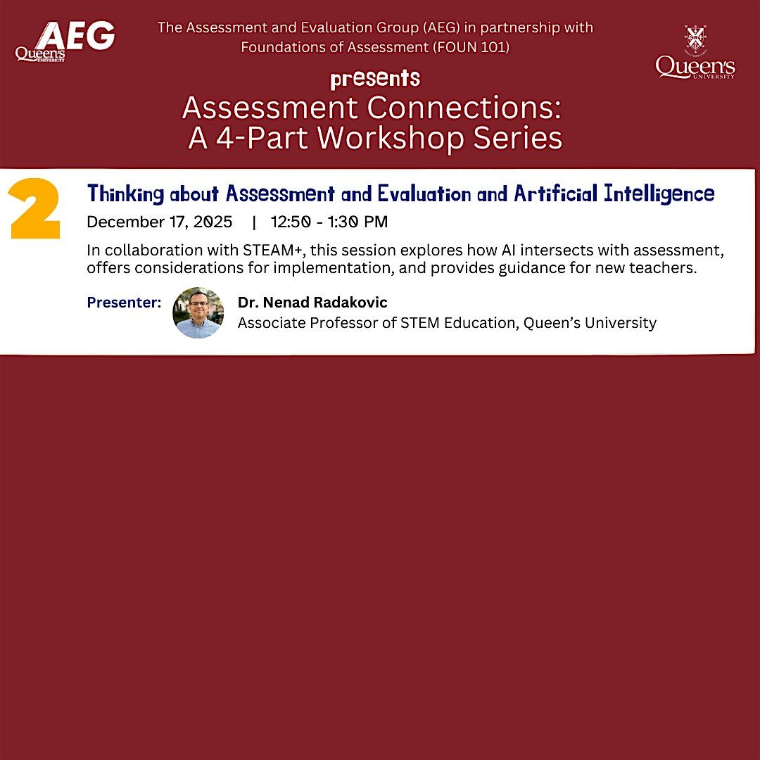 Thinking about Assessment and Evaluation and Artificial Intelligence