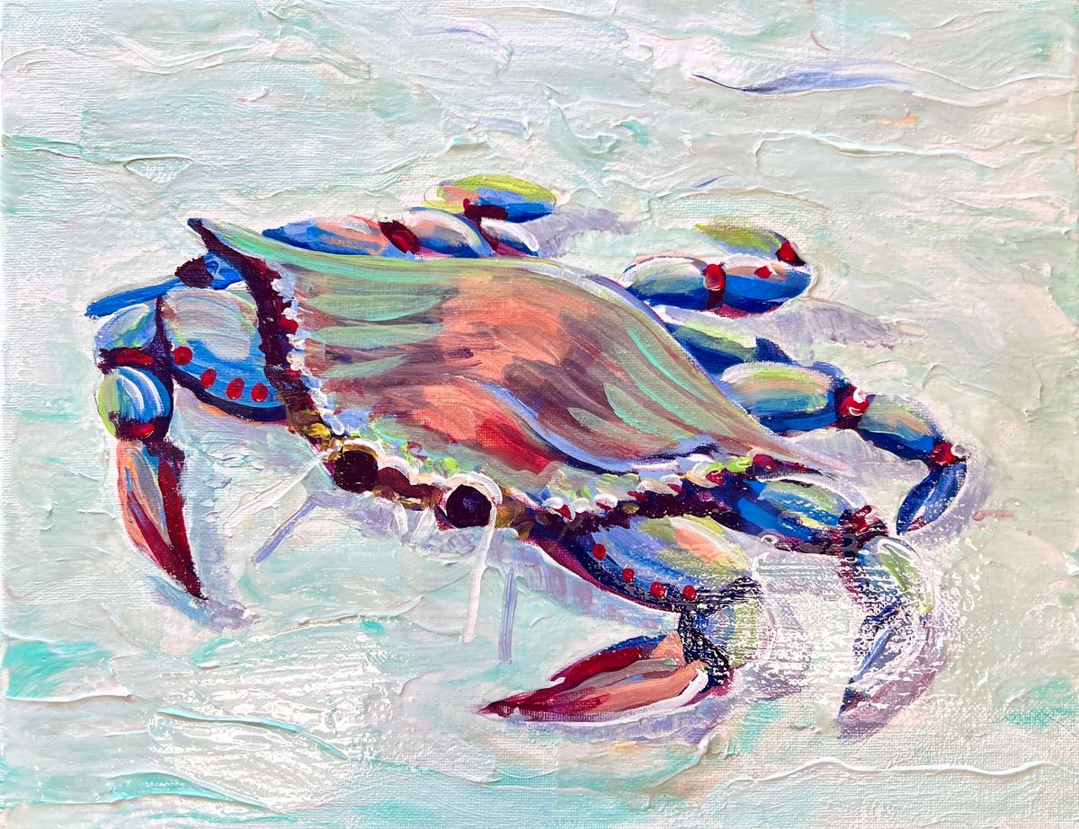 Acrylic Painting Class - Blue Crab