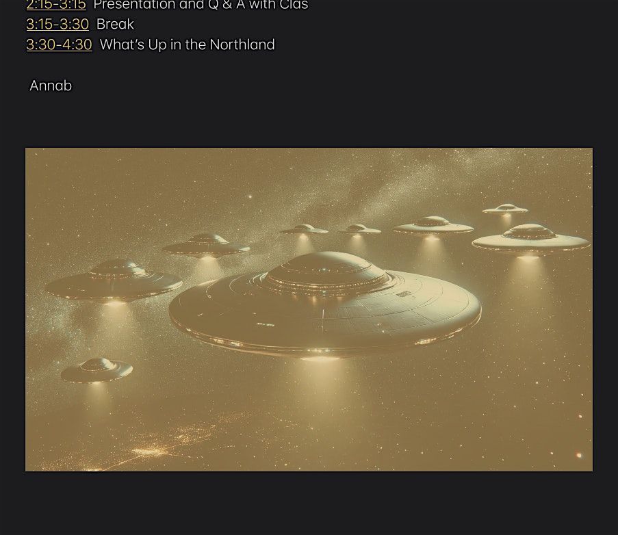 Northland MUFON's August Public Meeting with Guest Speaker: Bill Konkolesky