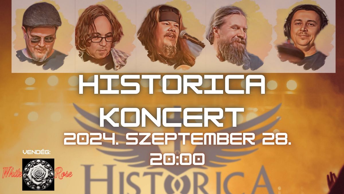 HISTORICA koncert, BackStage Pub, vend\u00e9g: White Rose