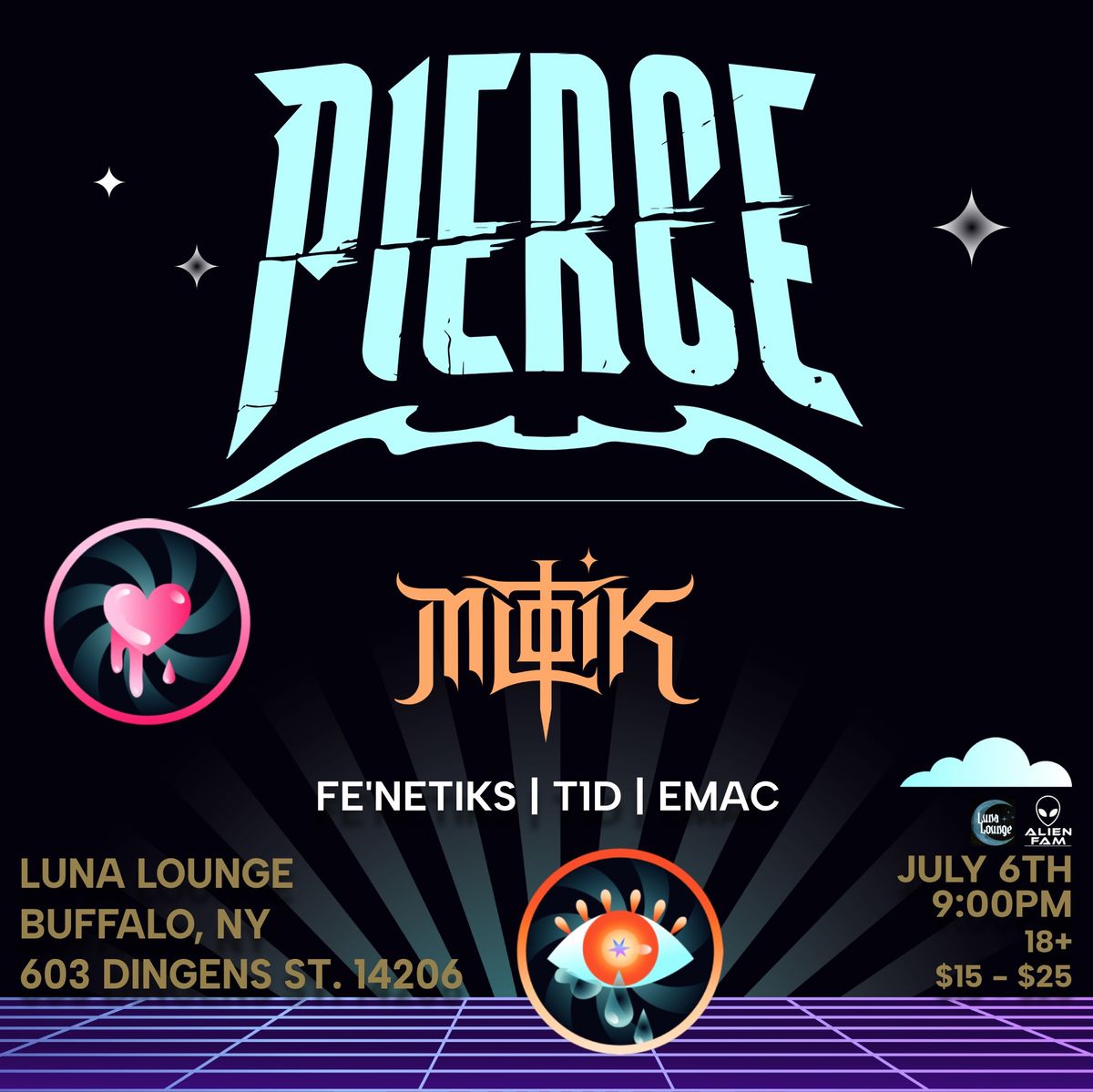 PIERCE w\/ Mlotik at Luna Lounge 