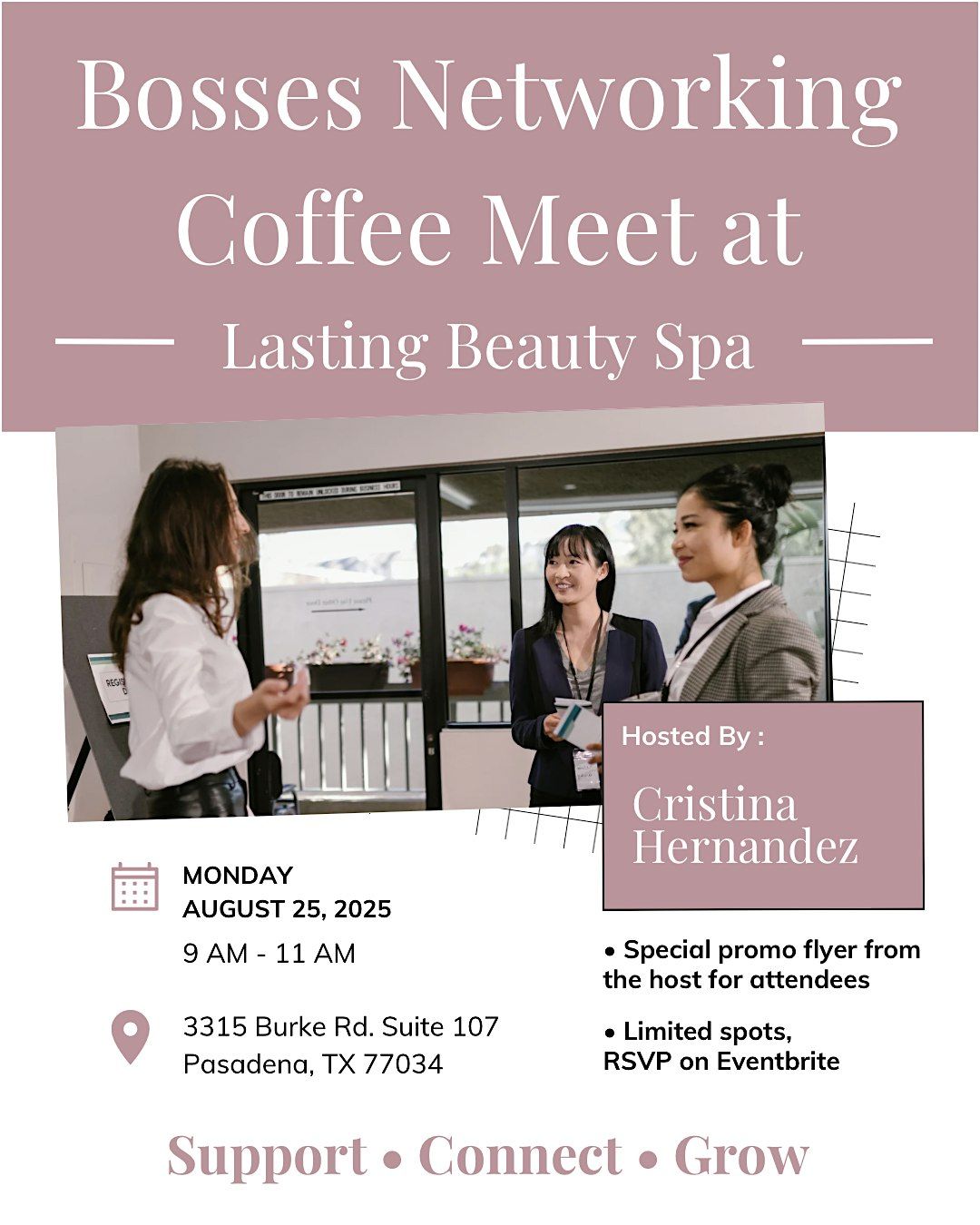 Bosses Networking Pop Up at Lasting Beauty Spa