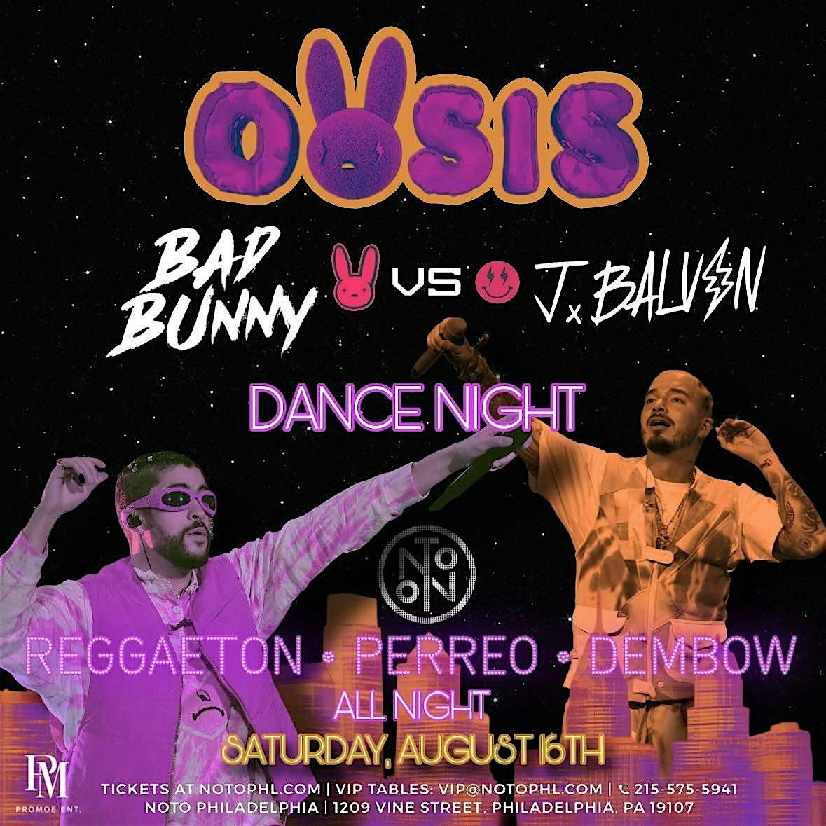 Latin & Reggaeton Night @ Noto Philly August 16