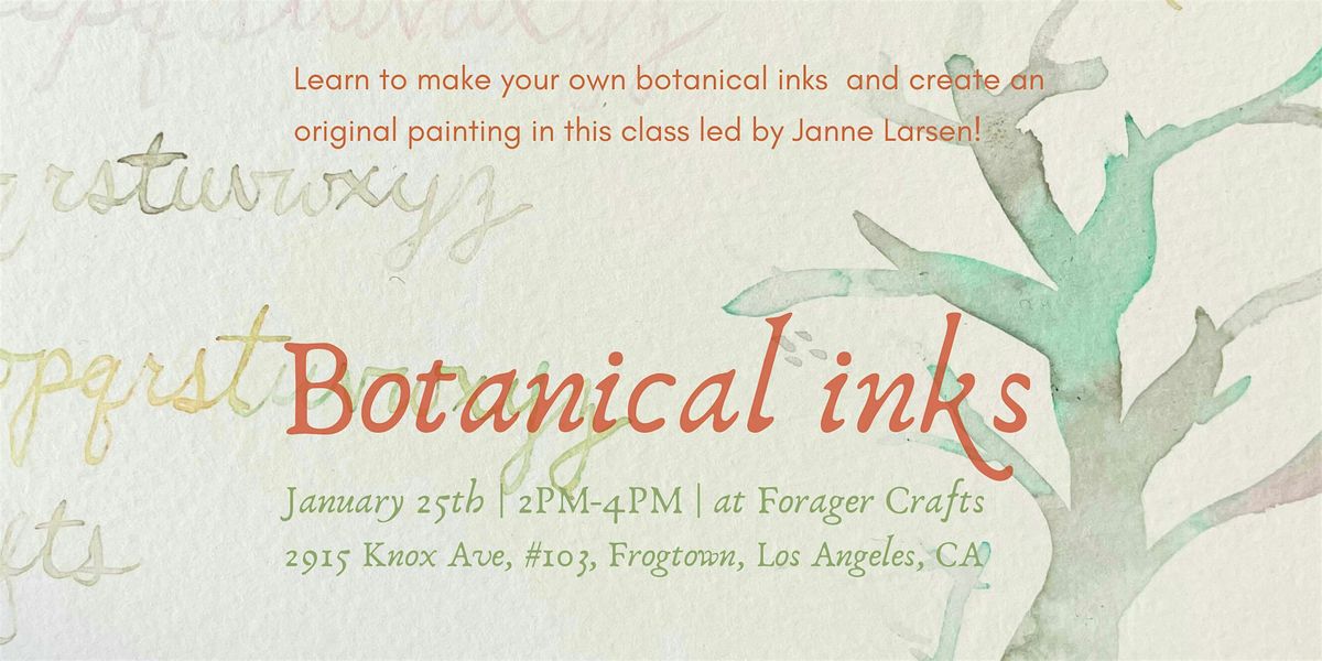 Botanical Inks Workshop