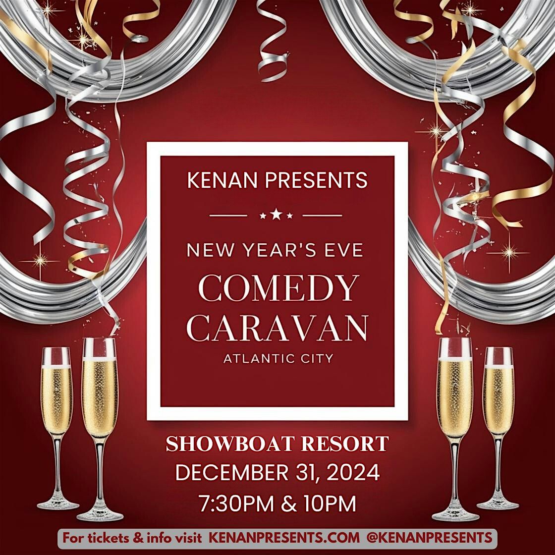 NEW YEAR'S EVE COMEDY CARAVAN- ATLANTIC CITY 7:30PM SHOW