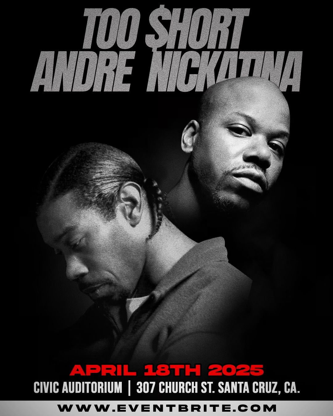 Too $hort & Andre Nickatina at Civic Auditorium Santa Cruz