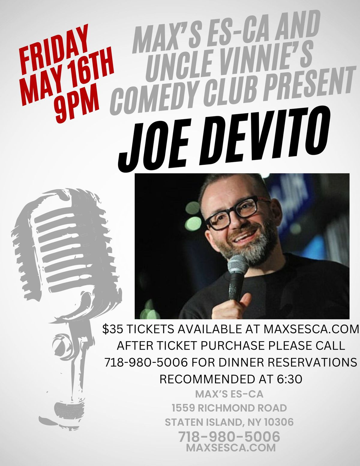 Comedy Night with Joe DeVito