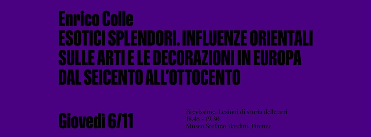 BREVISSIME: Enrico Colle: ESOTICI SPLENDORI