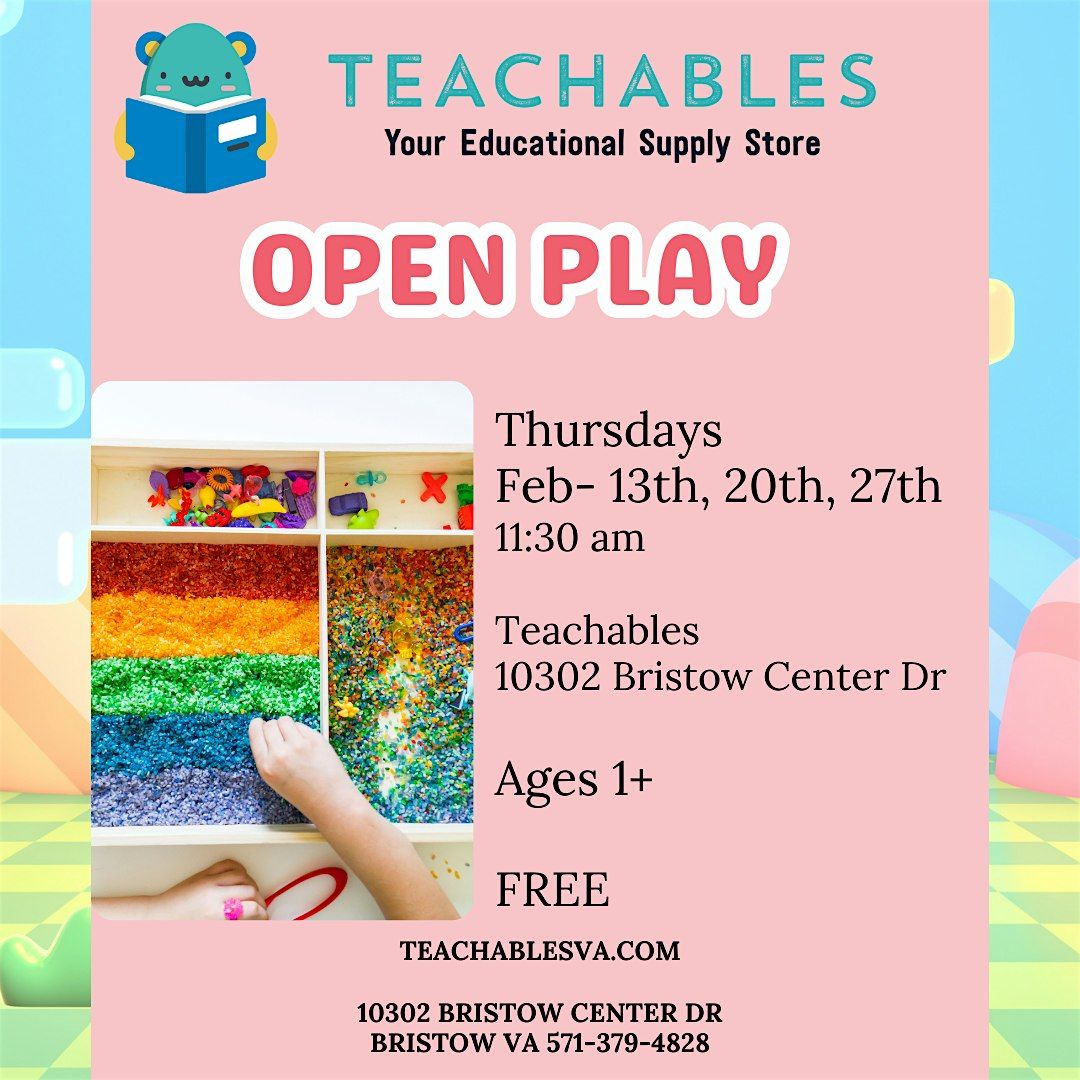 Open Play Thursdays - Ages 1-6