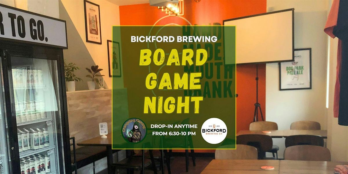 Board Game Night at Bickford Brewing in Downtown Toronto