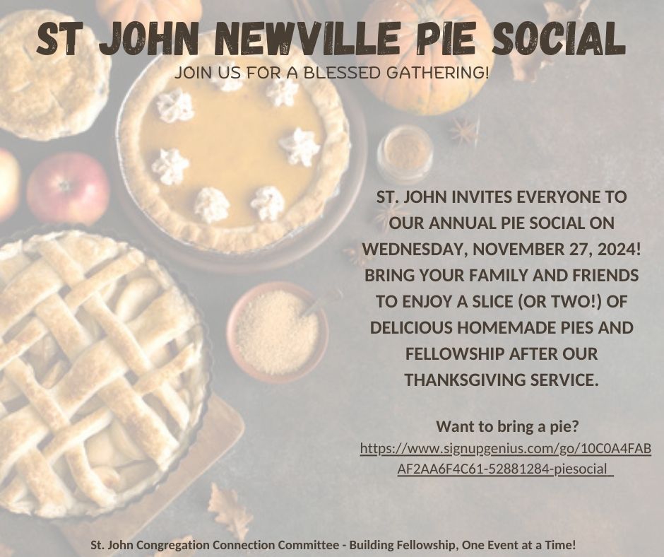 Annual Pie Social