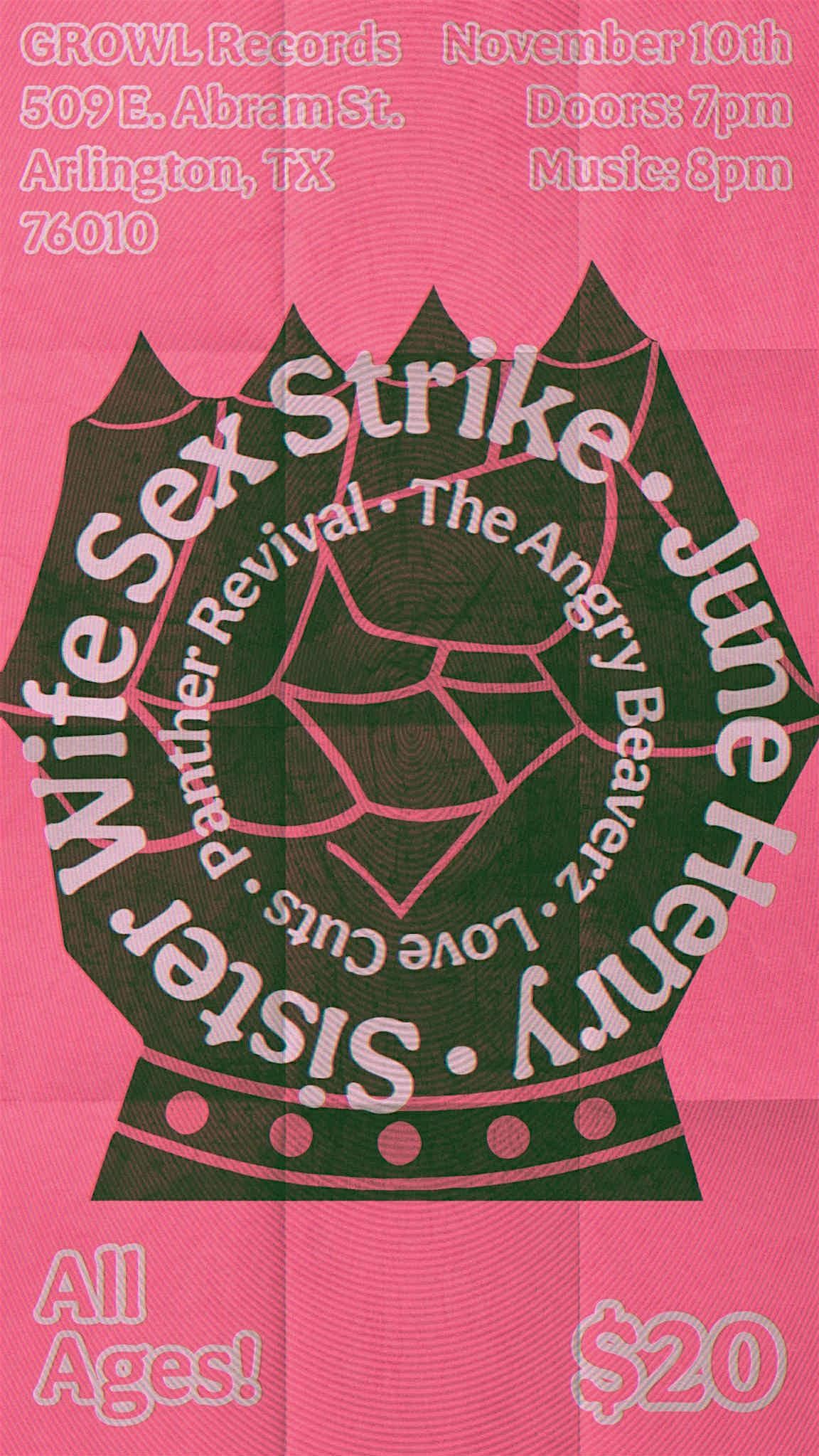 Sister Wife Sex Strike @ Growl Records - November 10th