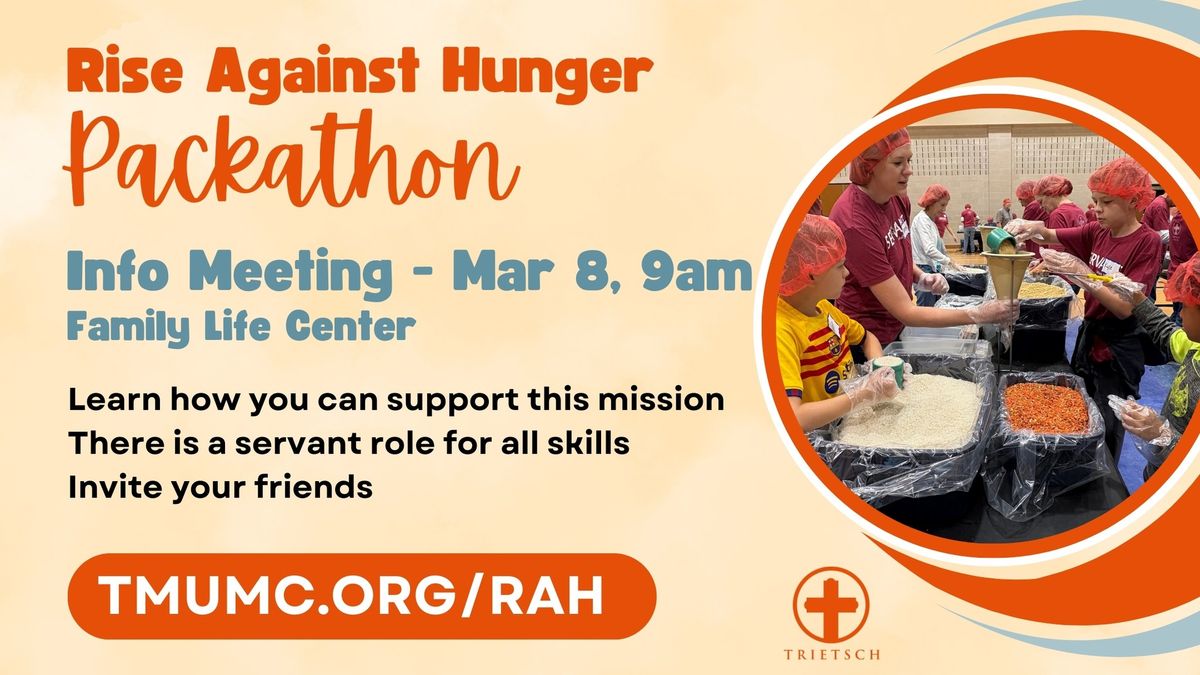 Info Meeting: Rise Against Hunger Packathon