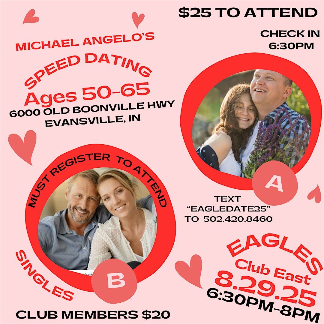 50+ shades of single and grey Speed Dating Event