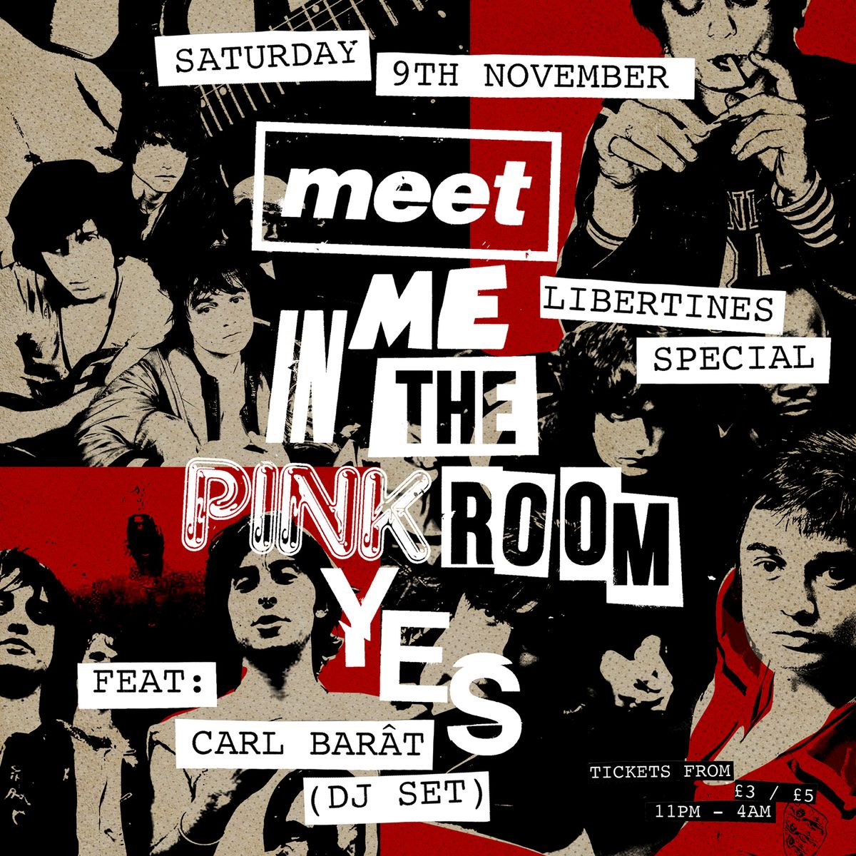 Carl Barat DJ Set (The Libertines) - OFFICIAL AFTERPARTY - YES PINK ROOM, MANCHESTER