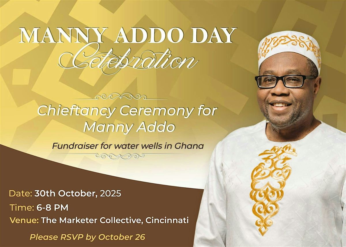 An Evening of Purpose: Honoring Manny Addo