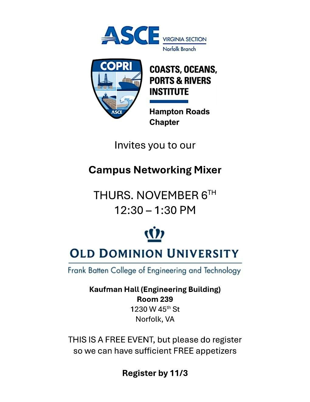 ODU Student\/Professional Networking Mixer