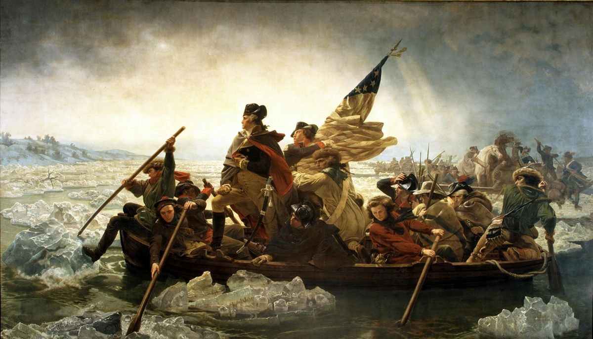 Washington\u2019s Crossing of the Delaware and its Depiction on Canvas