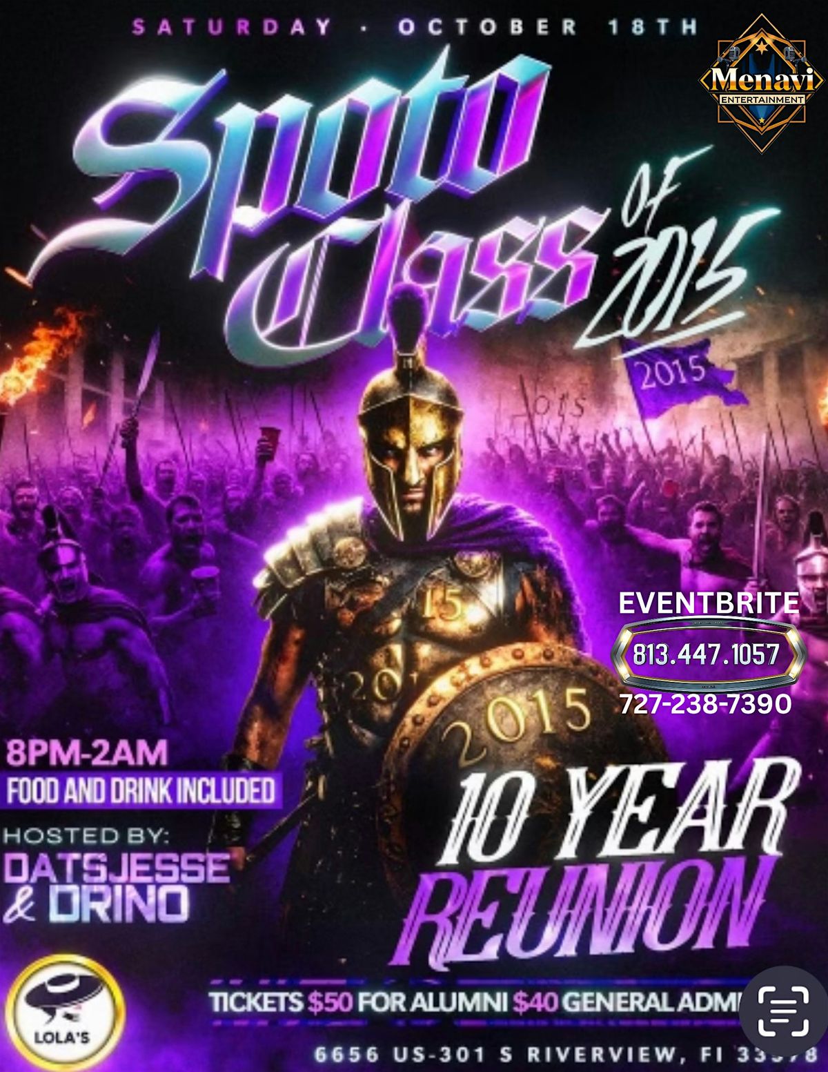 Spoto High Class of 2015- 10 Year Reunion