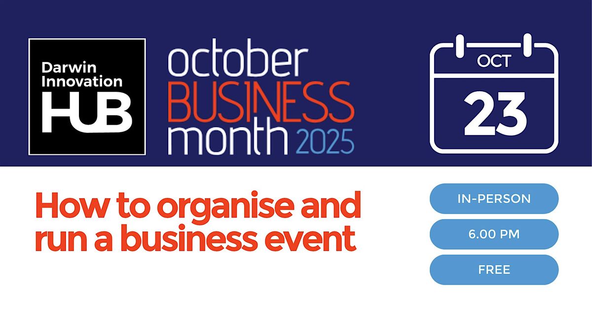 How to organise and run a business event