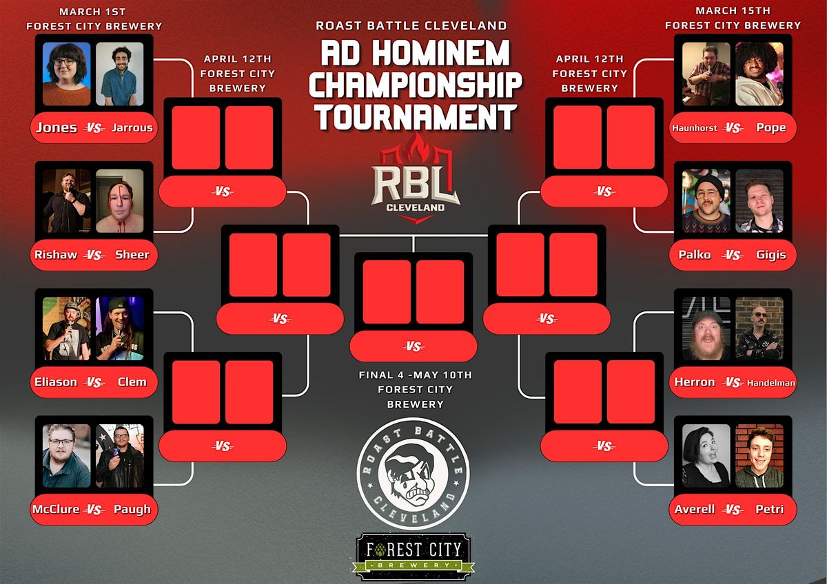 Roast Battle Cleveland: Ad Hominem Championship Tournament  Quarterfinals