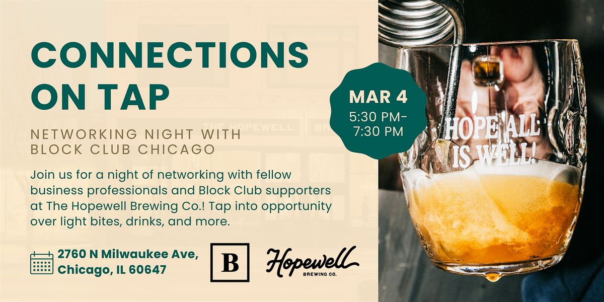 Block Club Networking Night at Hopewell Brewing