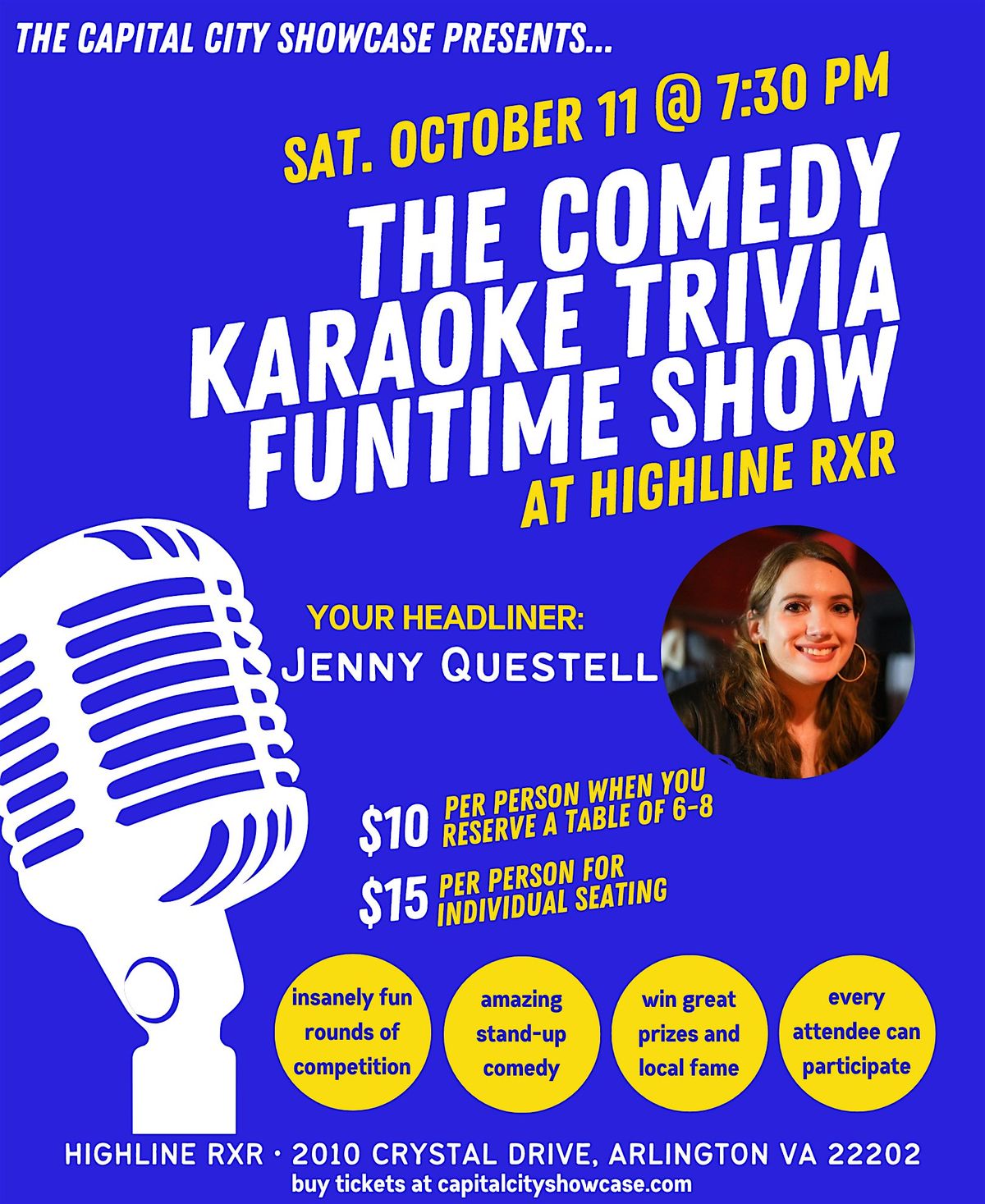 The Comedy Karaoke Trivia Funtime Show with Jenny Questell